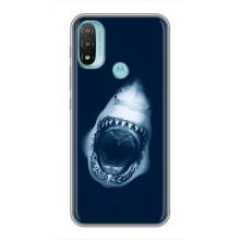 Силіконовий бампер з картинкою звірів для Motorola MOTO E20 (Пащу Акули)