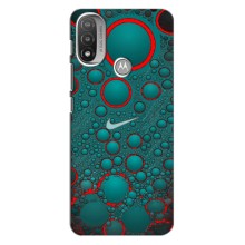 Силиконовый Чехол на Motorola MOTO E20 с картинкой Nike (Найк зеленый)