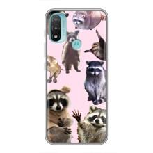 Силіконовий Чохол з Энотами  на Motorola MOTO E20 (Смішні Єноти)