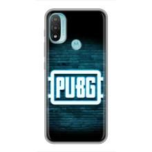 Чохол (TPU) з картинкою "Лого Пабг" на Моторола Мото е20 (Лого PUBG)