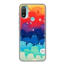 Силіконовий чохол з котиком для Motorola MOTO E20 (Mew)