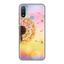 Силіконовий Чохол з кульбабками на Motorola MOTO E20 (Квітка-кульбаба)