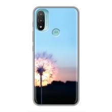Силіконовий Чохол з кульбабками на Motorola MOTO E20 (Захід з кульбабкою)