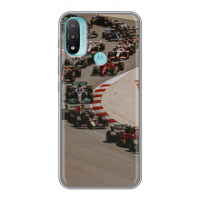 Чехол с прнтом Формула 1 на Motorola MOTO E20 – Боліди на трасі