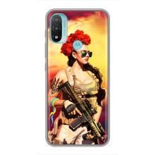ЗСУ Чохли (TPU) для Motorola MOTO E20 (Жінка солдат)
