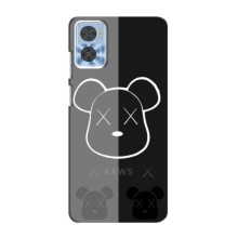 Чехлы для Motorola MOTO E22 - Bearbrick Louis Vuitton (PREMIUMPrint) – БеарБрик глаза