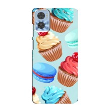 Чохли з фруктами для Motorola MOTO E22 (VPrint) (Кексики)