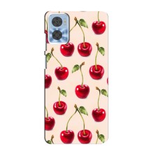 Чохли з фруктами для Motorola MOTO E22 (VPrint) (Черешня)