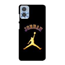 Чохли для Motorola MOTO E22 - з картинкою JORDAN (AlphaPrint) (Jordan Gold)