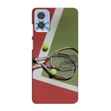 Чехлы с принтом Спортивная тематика для Motorola MOTO E22 – Ракетки теннис