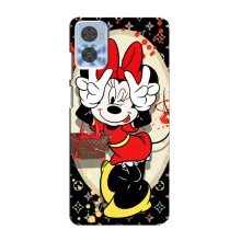 Чохол Disney Mouse Motorola MOTO E22 (PREMIUMPrint) (Мінні peace)