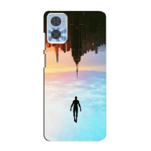 Чохол з людиною павуком для Motorola MOTO E22 - (AlphaPrint) (Людина павук)