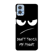 Чохол для Моторола Мото е22 - (AlphaPrint) з принтом (ТОП продажів) (Dont Touch)
