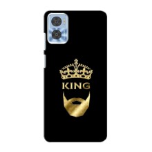 Чехол (Корона на чёрном фоне) для Мото Е22 – KING