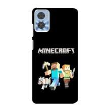 Чохол Майнкрафт на Motorola MOTO E22 (AlphaPrint) Minecraft (герої Minecraft)