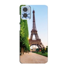 Чохол Ейфелева Вежа Motorola MOTO E22 - (AlphaPrint) (Дорога до Парижу)