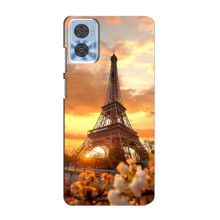 Чохол Ейфелева Вежа Motorola MOTO E22 - (AlphaPrint) (Сонячня вежа)