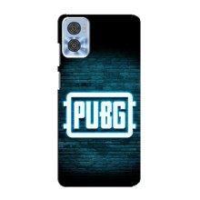 Чеjхол PUBG для Моторола Мото е22 (AlphaPrint) (Лого PUBG)