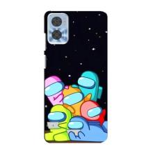 Чохли Амонг Ас для Motorola MOTO E22 (AlphaPrint) (Скіни в космосі)