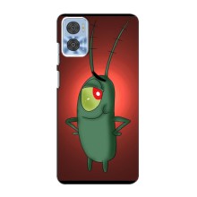 Чехол с картинкой "Одноглазый Планктон" на Motorola MOTO E22 (Стильный Планктон)