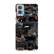 Чехол Формула1 на Motorola MOTO E22 – Коллаж Ф1