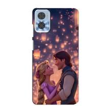 Чехол Рапунцель для Motorola MOTO E22 (Принцесса и принц)