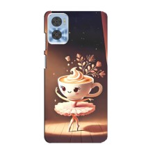 Чохол з мемом Тралалело тралала на Motorola MOTO E22 (Балерина капучина)