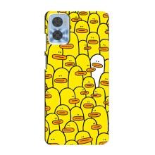 Силіконовий бампер з картинкою звірів для Motorola MOTO E22 (Особливий)