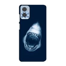 Силіконовий бампер з картинкою звірів для Motorola MOTO E22 (Пащу Акули)