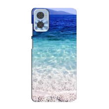 Силіконовий чохол з КАРТИНКАМИ літо для Motorola MOTO E22 (AlphaPrint) (Море)