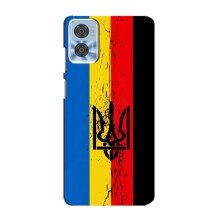 Украинские Чехлы для Motorola MOTO E22 с картинкой УПА (AlphaPrint) (Прапор УПА)