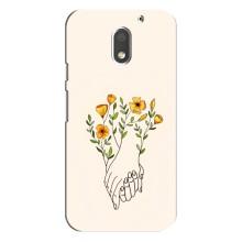 Чехлы для любимой на Моторола MOTO E3 (VPrint) (Руки любві)