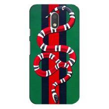 Чохли  GUCCI для Моторола MOTO E3 (AlphaPrint) (Gucci змія)