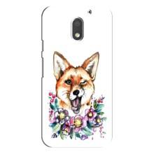 Чохли з картинкою Лисичка для Motorola MOTO E3 (VPrint) (Весела лисичка)