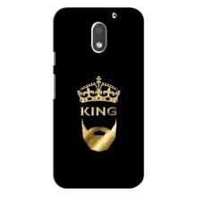 Чохол (Корона на чорному фоні) для Мото Е3 – KING