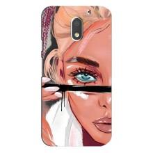 Чохол з друком для Motorola MOTO E3 - (Мода) (AlphaPrint) (Макіяж)