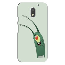 Чехол с картинкой "Одноглазый Планктон" на Motorola Moto E3 (Милый Планктон)