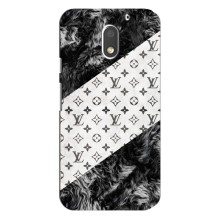 Чехол Стиль Louis Vuitton на Motorola Moto E3 (LV на белом)