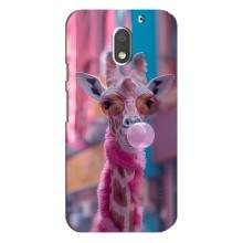 Чехол с принтом стильные животные для Мото Е3 – Стильный жирав