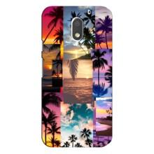 Силіконовий чохол з КАРТИНКАМИ літо для Motorola MOTO E3 (AlphaPrint) (Літня відпустка)