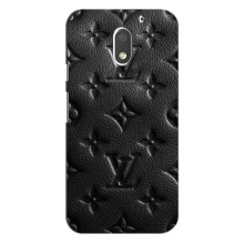 Текстурний Чохол Louis Vuitton для Моторола Мото Е3 – Чорний ЛВ