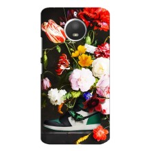 Бренднові Чохли для Motorola MOTO E4 - (PREMIUMPrint) (Nike цветы)
