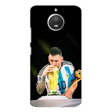 Чехлы для Motorola MOTO E4 (Leo чемпион) (AlphaPrint) (Кубок Месси)