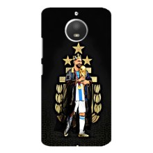 Чехлы для Motorola MOTO E4 (Leo чемпион) (AlphaPrint) (Месси Король)