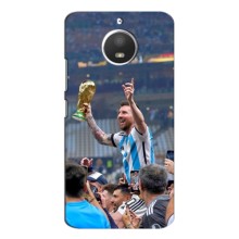 Чехлы Лео Месси Аргентина для Motorola Moto E4 (Месси король)