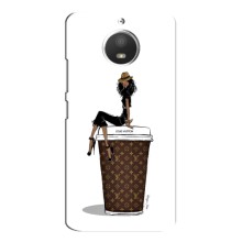 Чехлы Луи Витон для Motorola MOTO E4 (AlphaPrint - LOUIS VUITTON) (кофе LOUIS VUITTON)