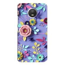 Чехлы с Цветами для Motorola MOTO E4 (VPrint) – Цветочный дизайн