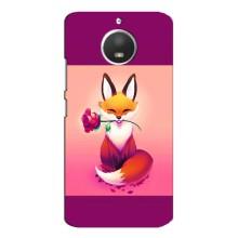 Чохли з картинкою Лисичка для Motorola MOTO E4 (VPrint) – Лиса з трояндою