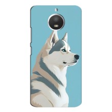Чохол з Хаскі Motorola Moto E4 - (AlphaPrint) (Хаскі арт)