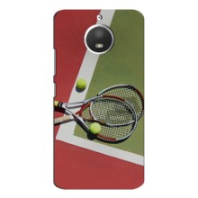 Чехлы с принтом Спортивная тематика для Motorola Moto E4 – Ракетки теннис